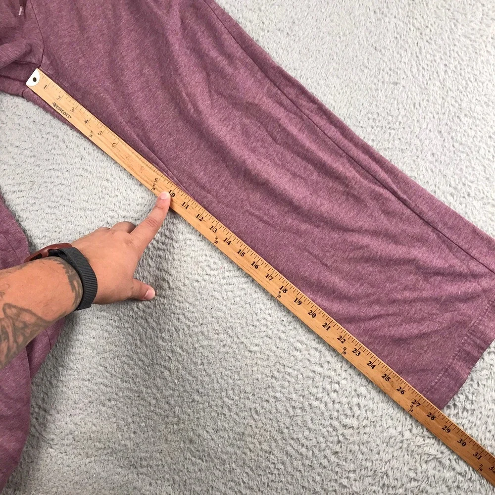 Nike Sweatpants Womens S (29x28) Burgundy Fleece Wide Leg Lounge Joggers *Flaw